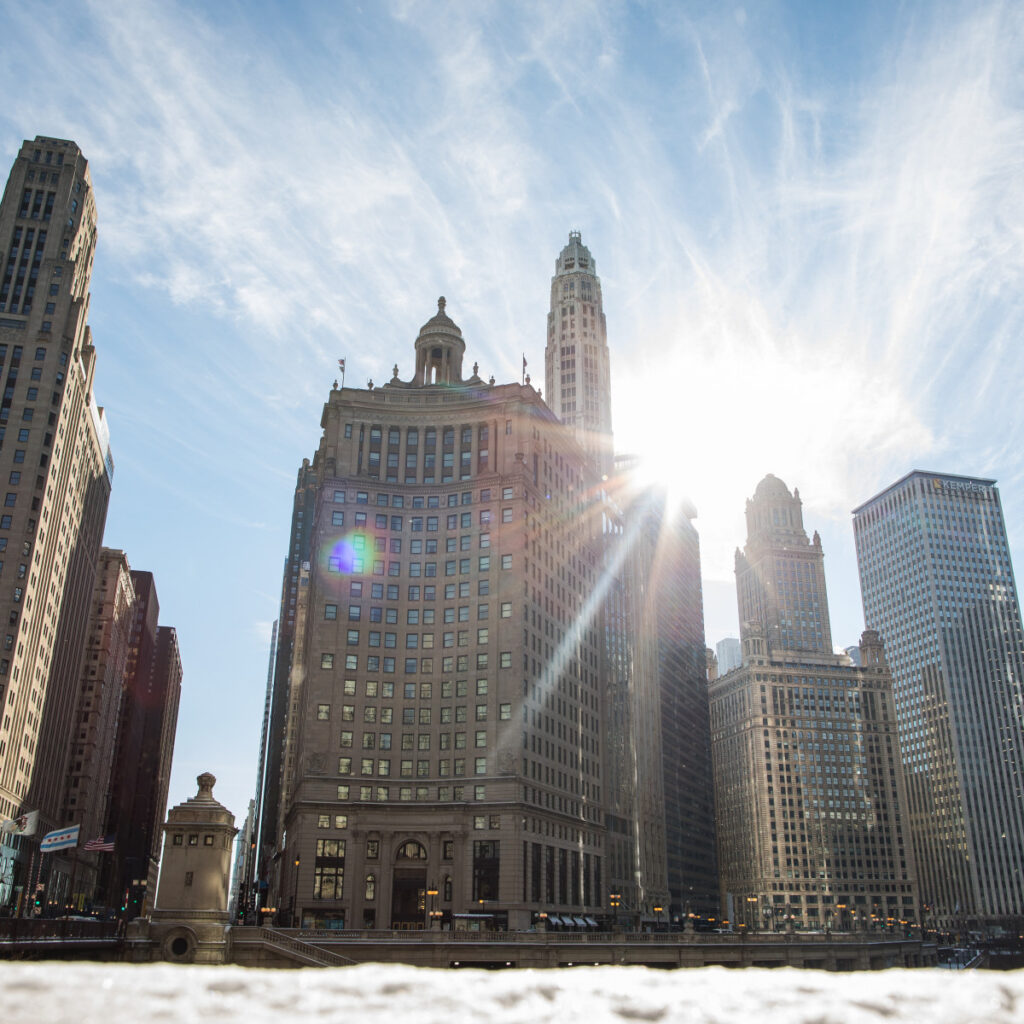 The Magnificent Mile Association and Chicago Loop Alliance celebrate the signing of Illinois BID Legislation