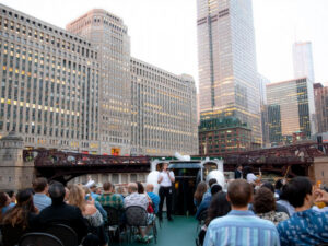Chicago by Night River & Lake